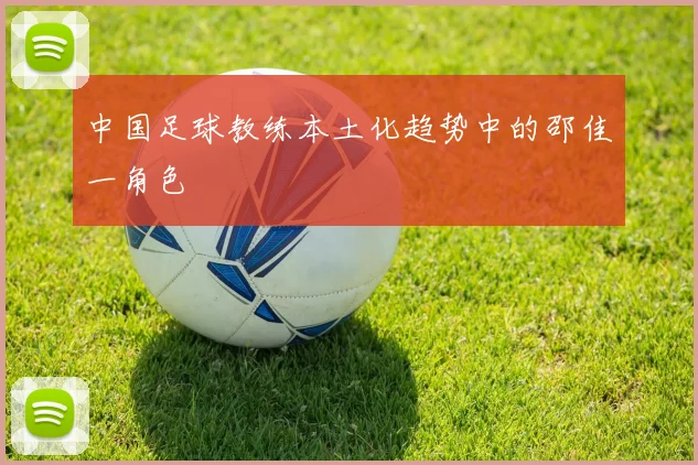 中国足球教练本土化趋势中的邵佳一角色